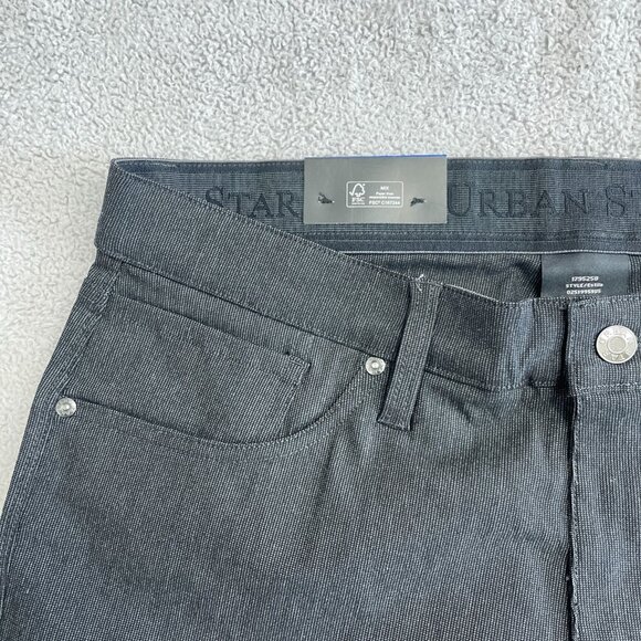 NEW Urban Star Men's Size 36x30 5 Pocket Black Stretch  Straight Leg Pants - Picture 9 of 11
